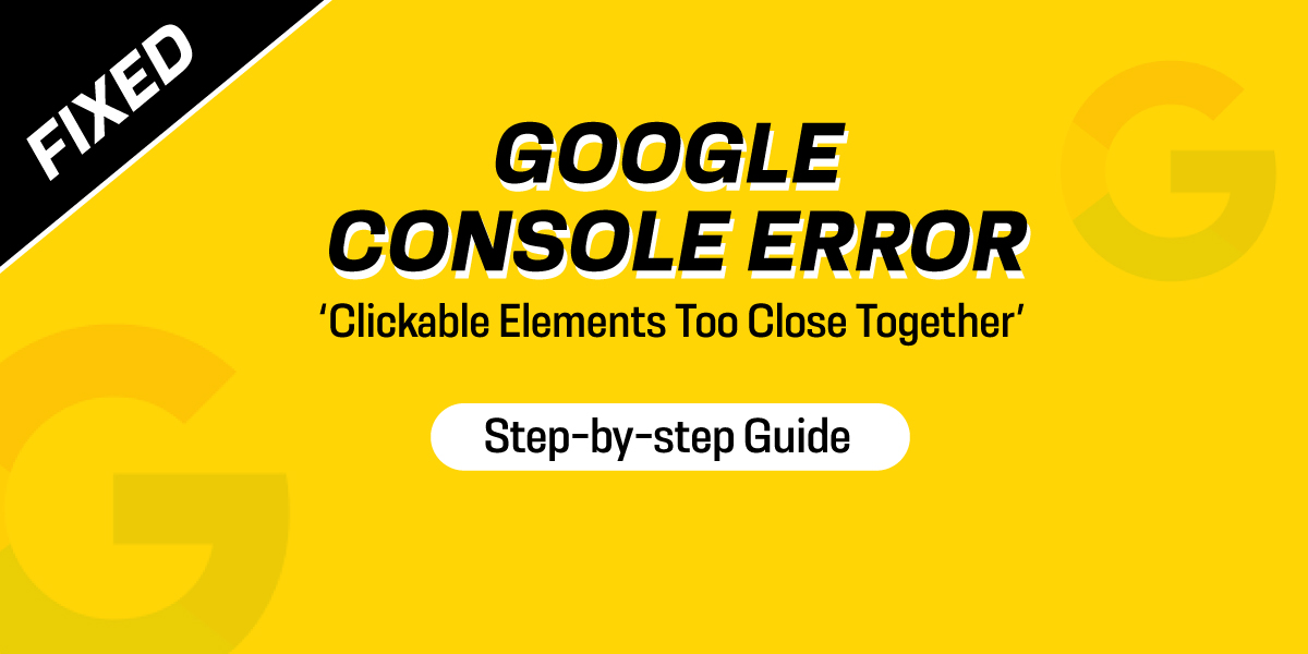 clickable elements too close