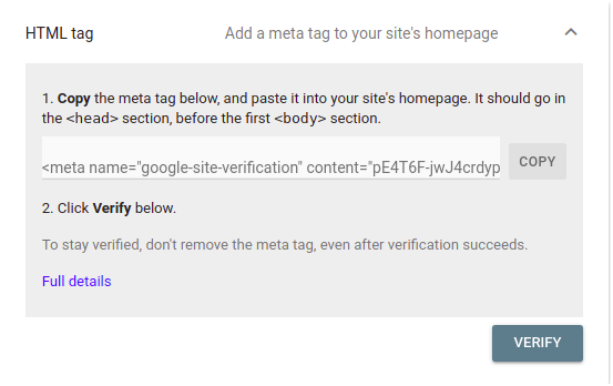 HTML Tag Verification