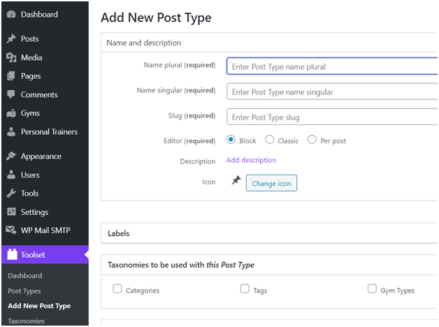 add new post type add new post type