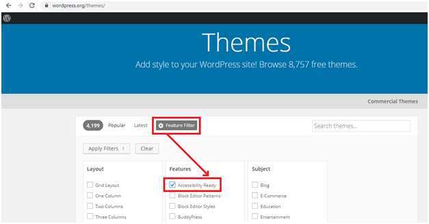 Feature filter Feature filter