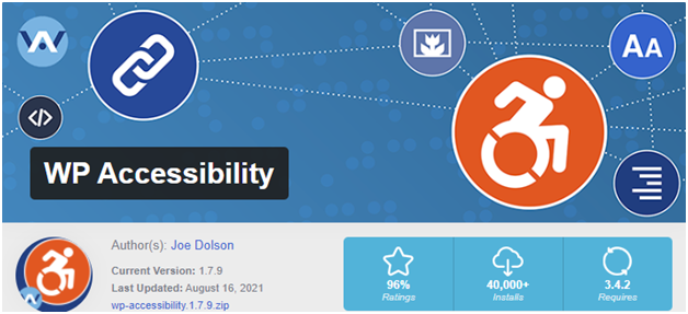 WP Accessibility Improve WordPress Accessibility