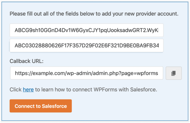 Salesforce wordpress Integration