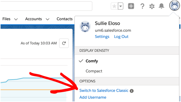 switch to salesforce classic switch to salesforce classic