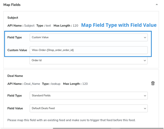 Map Fields