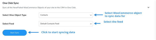 One click sync