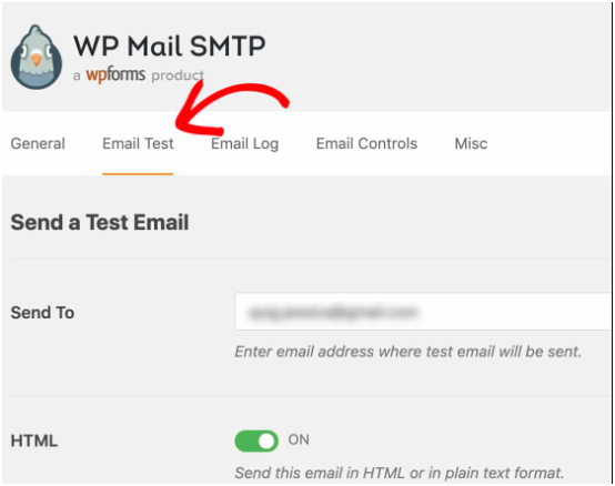 wp smtp email test