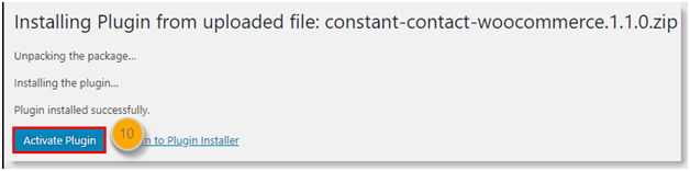 Activate Plugin Activate Plugin