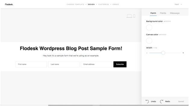 Flodesk Wordpress