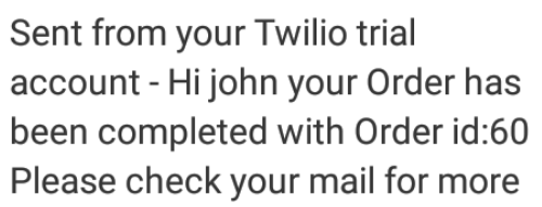 twilio msg notification