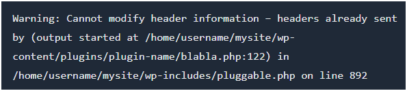 Cannot modify header Cannot modify header