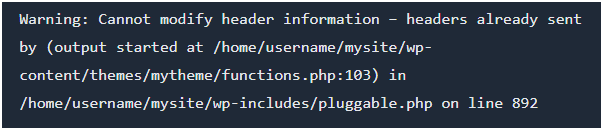 Header information Header information