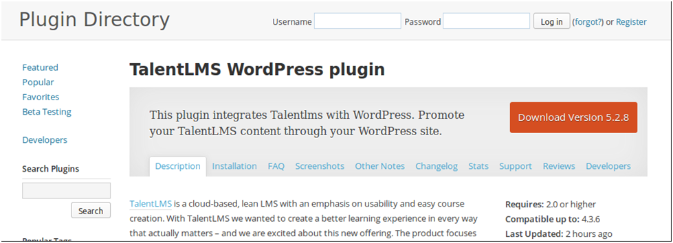 TalentLMS WordPress Plugin