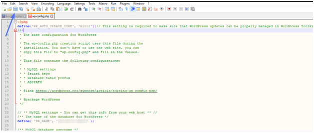 config config
