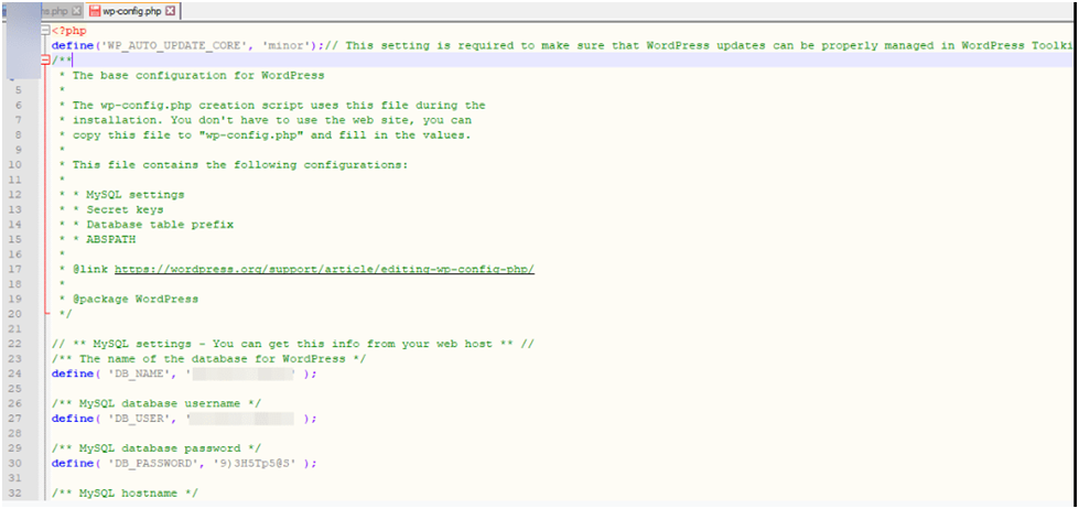 wp-config wp-config
