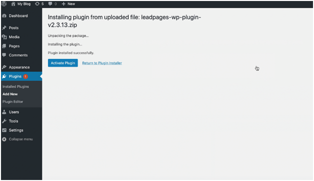 Active plugin Active plugin