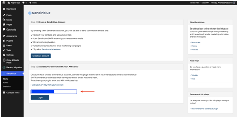 Sendinblue API Key Sendinblue API Key