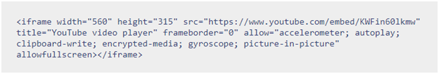 Embed code Embed code
