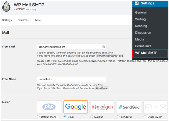 WP Mail SMTP