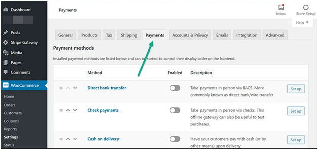Payments Options Payments Options