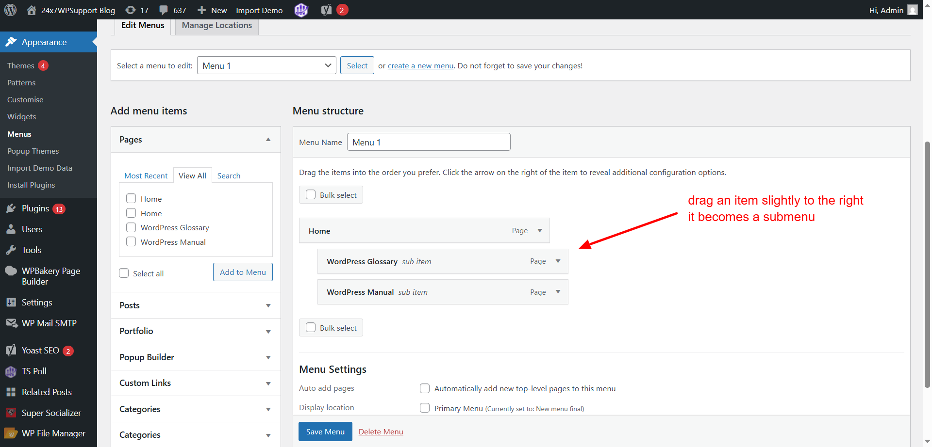 How To Change WordPress Menu | Navigation Menu System