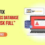 WordPress Database Error Disk Full
