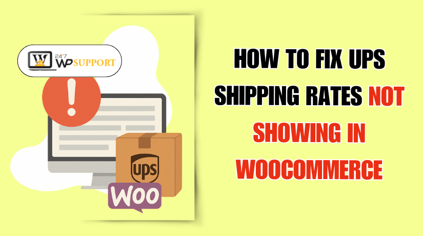 How to Fix UPS Shipping Rates Not Showing in WooCommerce