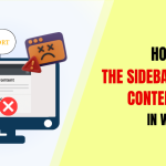 How to Fix the Sidebar Below Content Error in WordPress
