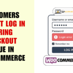 Customers can not log in during checkout in Woocommerce