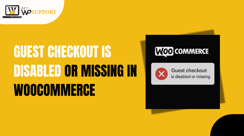 Guest checkout is disabled or missing in Woocommerce