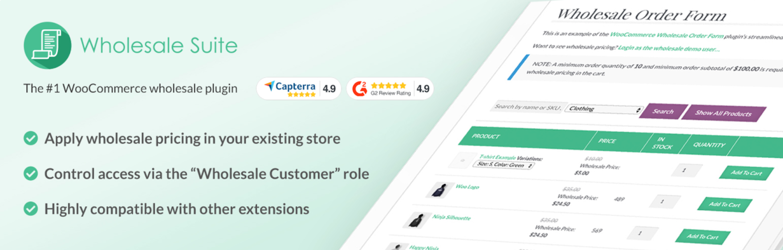Wholesale Prices for WooCommerce Wholesale Prices for WooCommerce