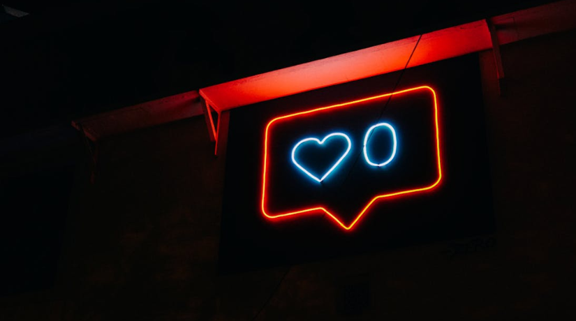 heart and zero neon light signage heart and zero neon light signage