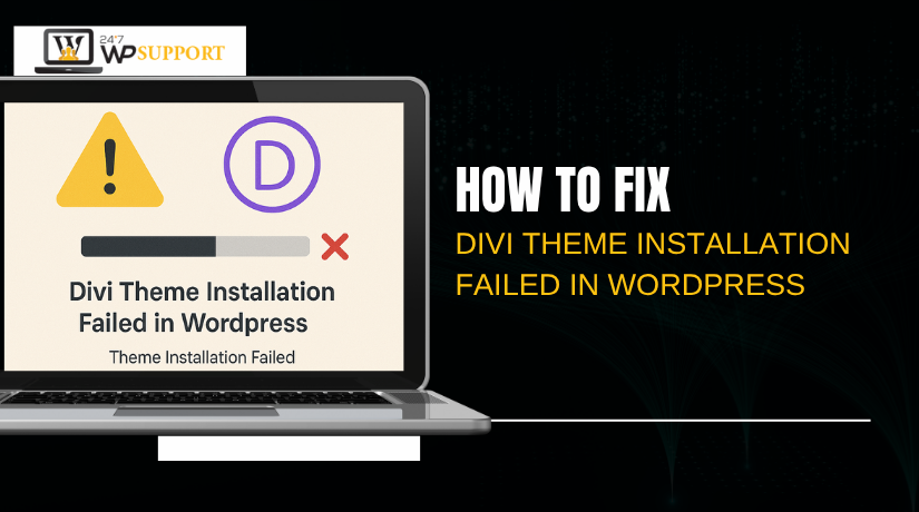Divi Theme Installation Failed