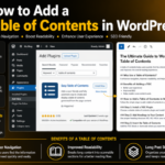 How to Add a Table of Contents in WordPress