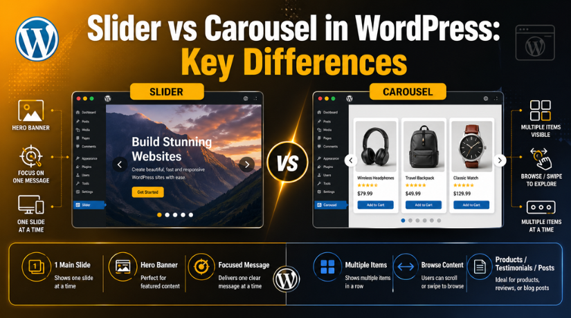 Slider vs Carousel
