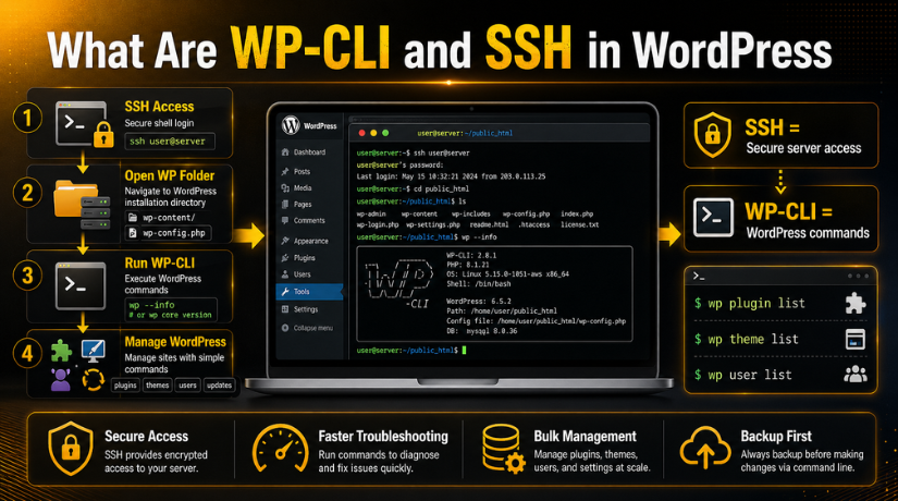 WP-CLI and SSH in WordPress