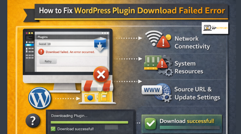 WordPress Plugin Download Failed Error