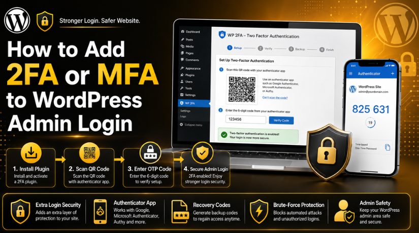 Add 2FA or MFA to WordPress