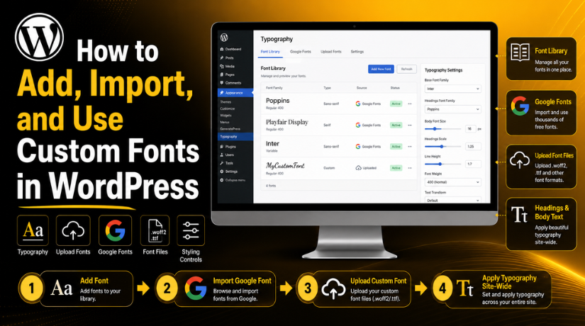 Add, Import, and Use Custom Fonts