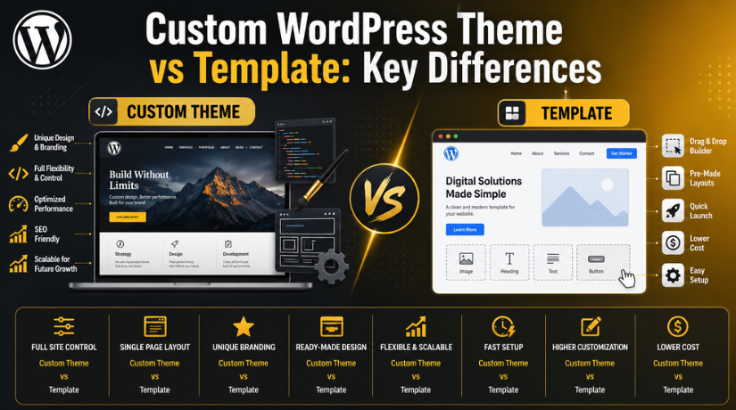 Custom WordPress Theme vs Template