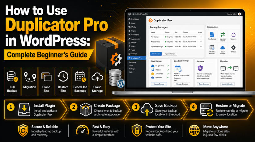 Duplicator Pro in WordPress