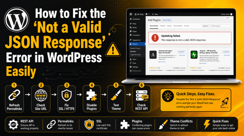 Fix the “Not a Valid JSON Response” Error
