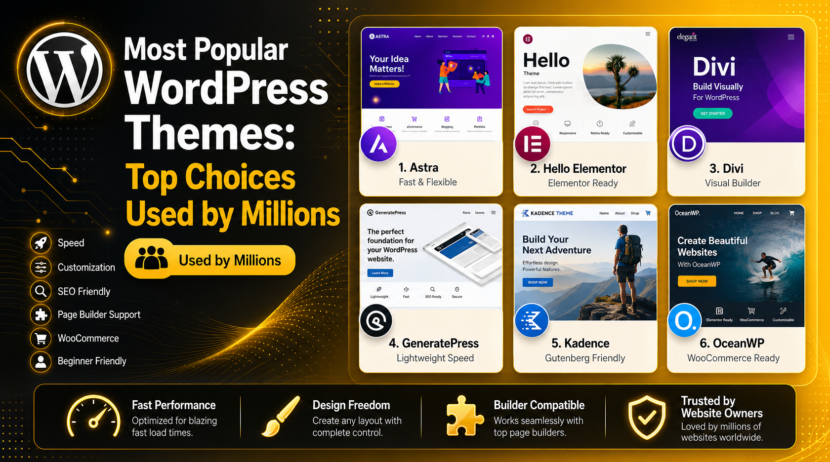 Most Popular WordPress Themes