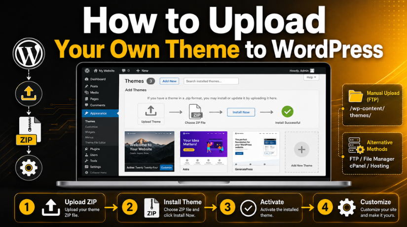 Upload Your Own Theme to WordPress