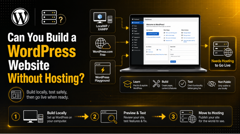 Build a WordPress Website Without Hosting