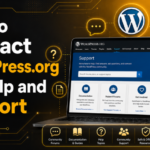 Contact WordPress.org for Help