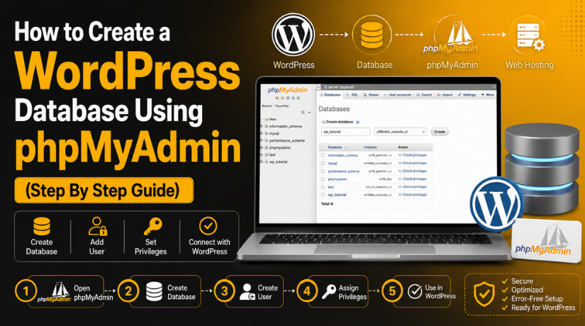 Create a WordPress Database Using phpMyAdmin