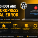 Fix a WordPress Critical Error