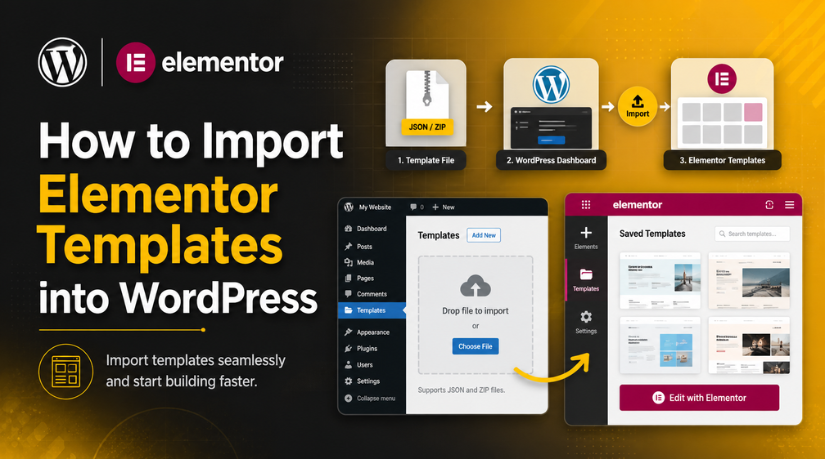 Import Elementor Templates into WordPress