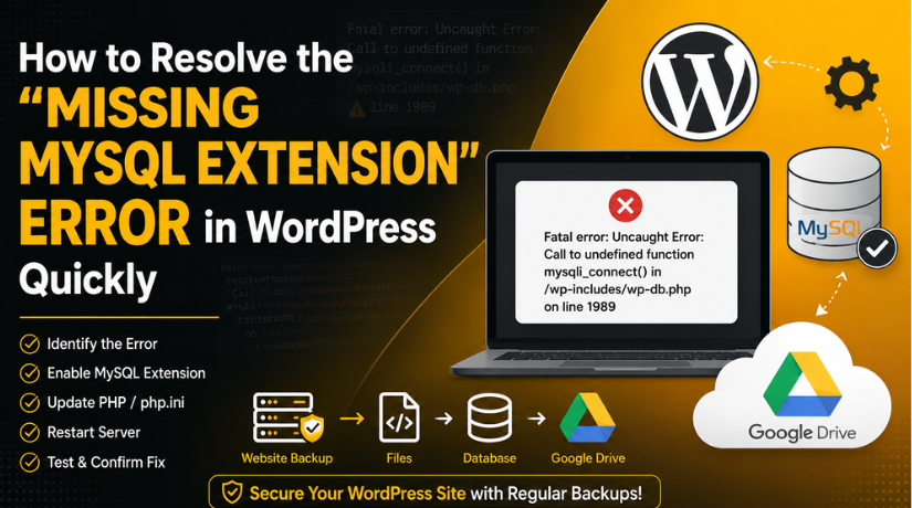 Missing MySQL Extension