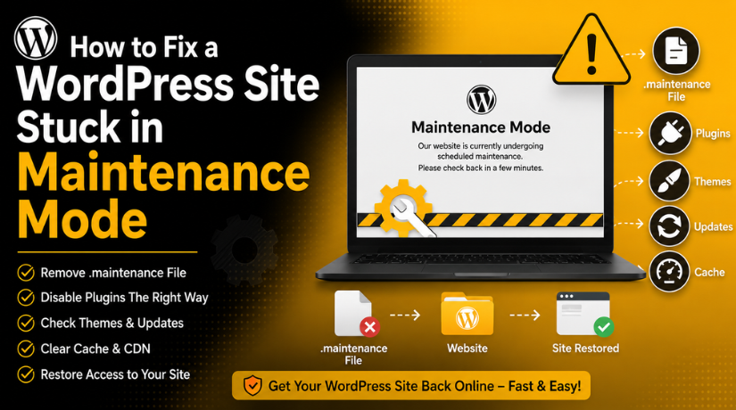 WordPress Site Stuck in Maintenance Mode